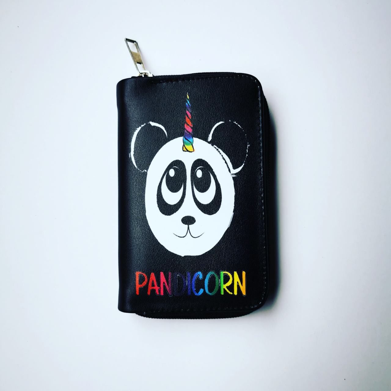 Panda Baskılı Cüzdan Siyah Pandacorn