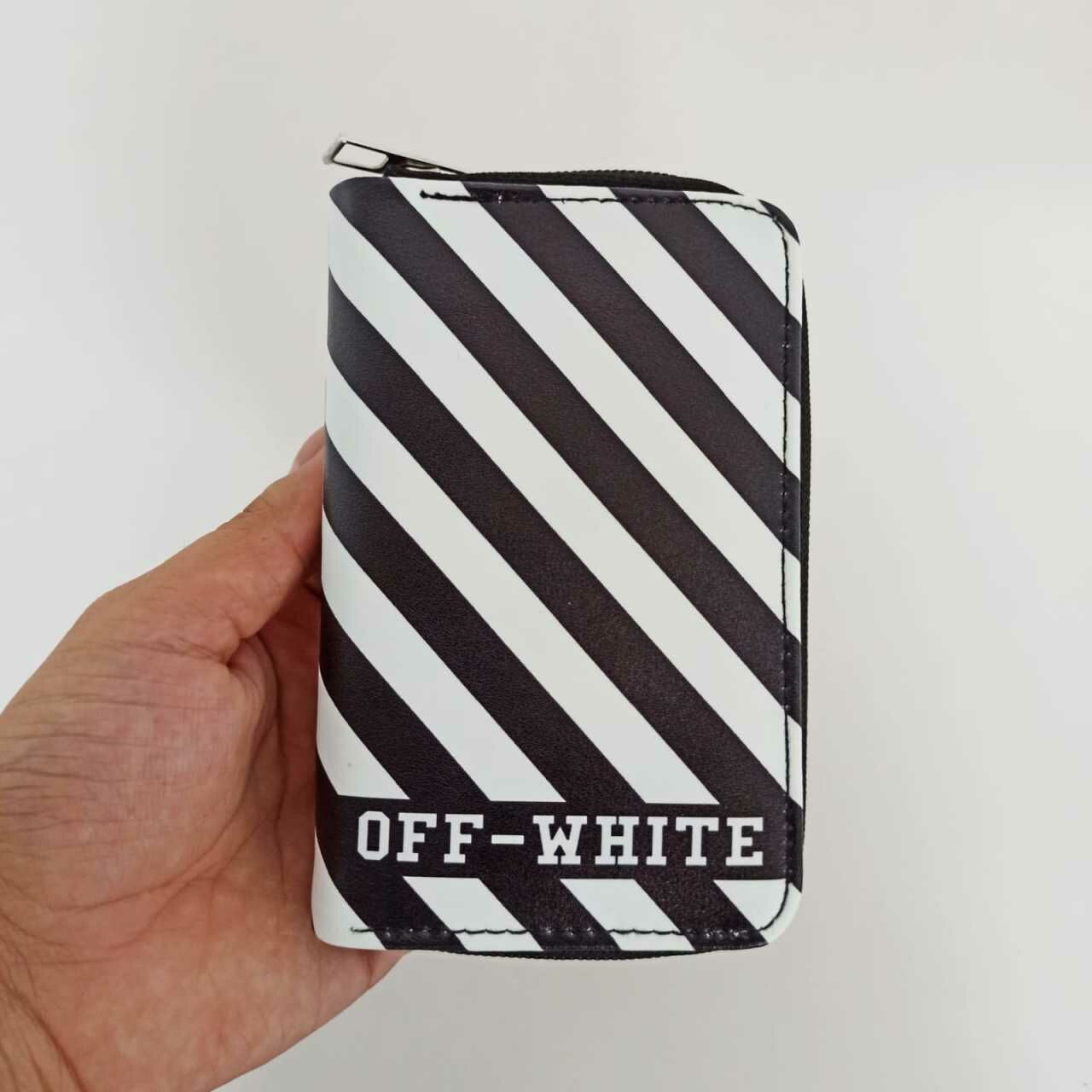 Off White Baskılı Cüzdan