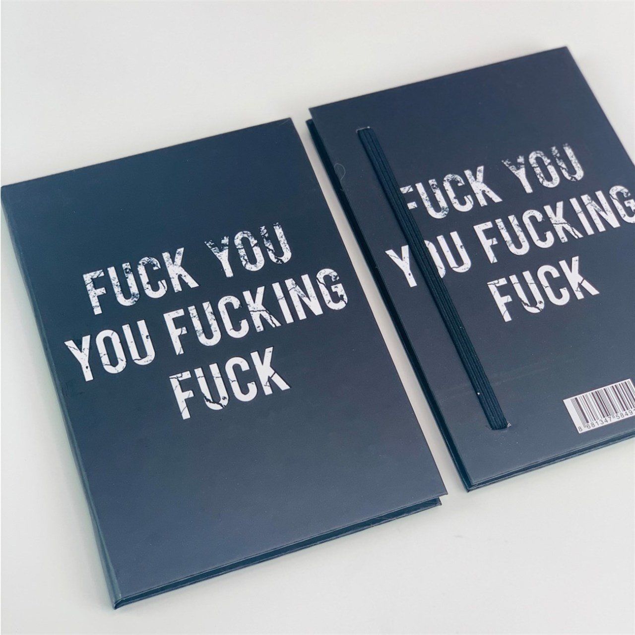 Fuck You Tasarımlı Lastikli Defter