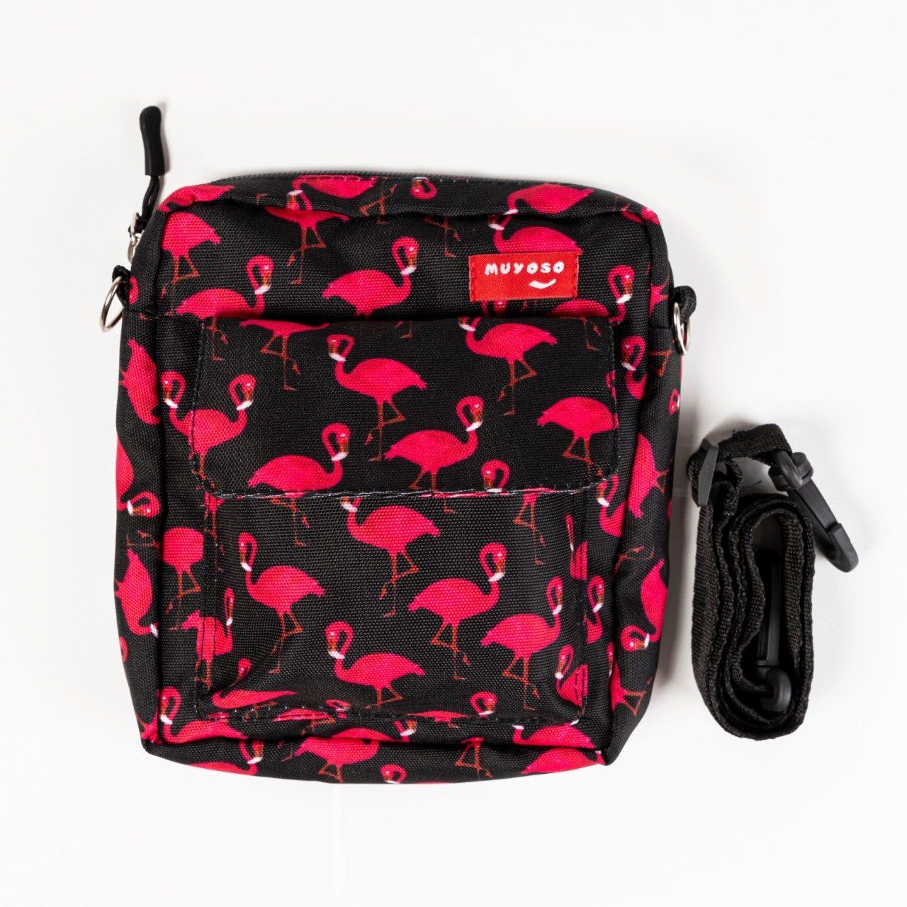 Flamingo Tasarımlı Muyoso Bag Cırtlı Dik