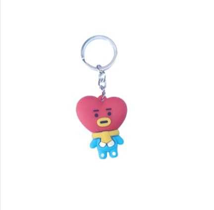 BT21 Tata Silikon Anahtarlık