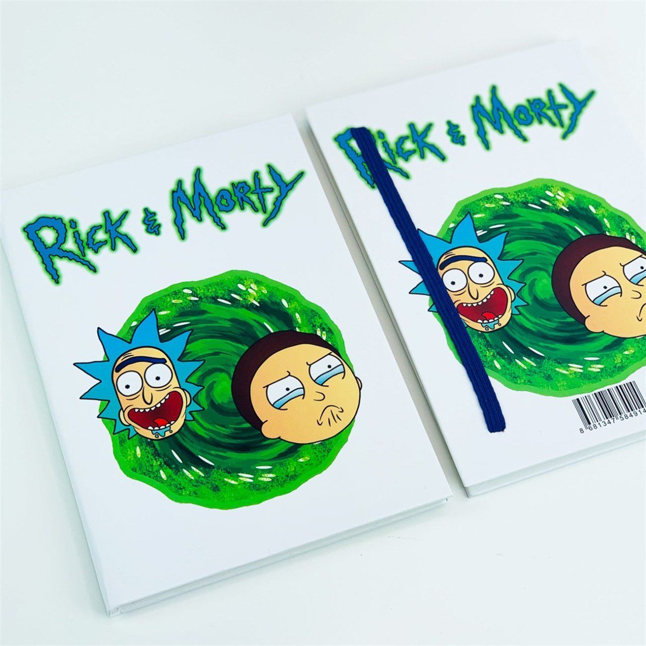 Rick and Morty Tasarımlı Lastikli Defter