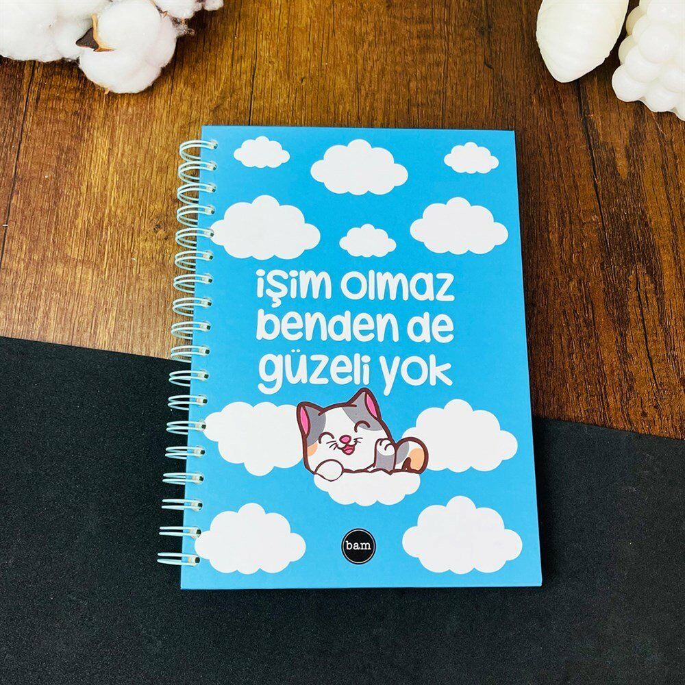 İşim Olmaz Tasarımlı Spiralli Defter