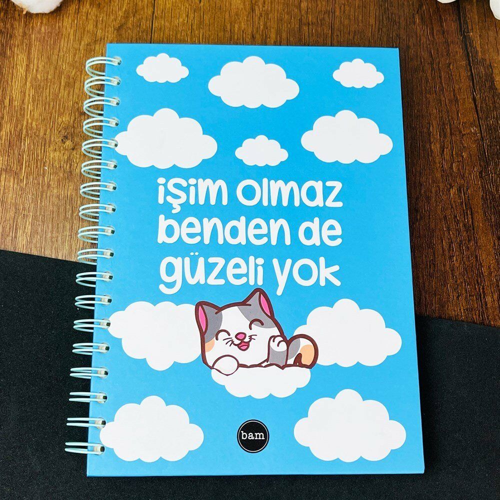 İşim Olmaz Tasarımlı Spiralli Defter