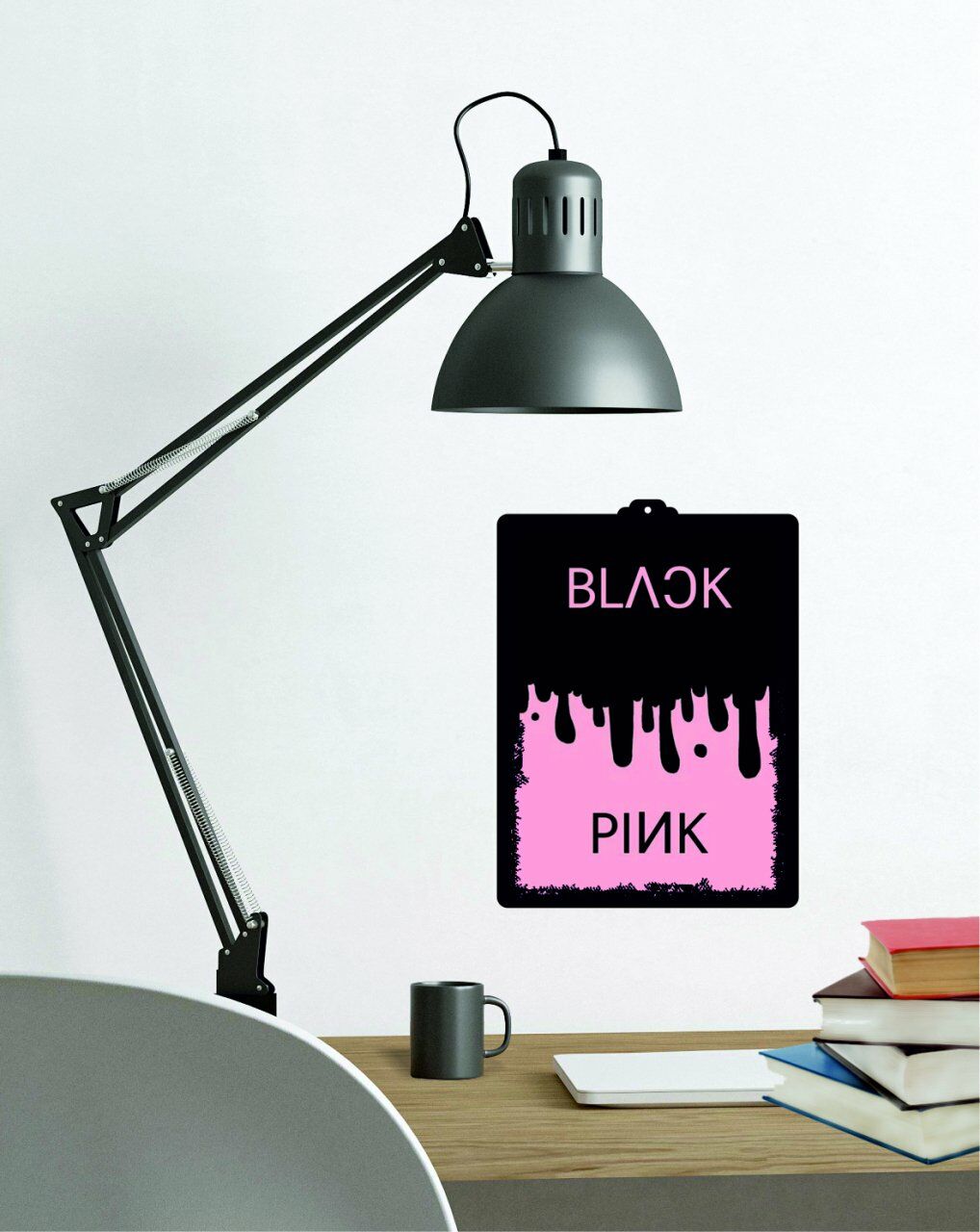 Black Pink Tasarımlı Duvar Tablosu