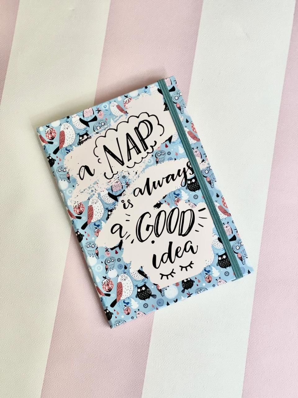 A Nap Is Always Good Tasarımlı Lastikli Defter