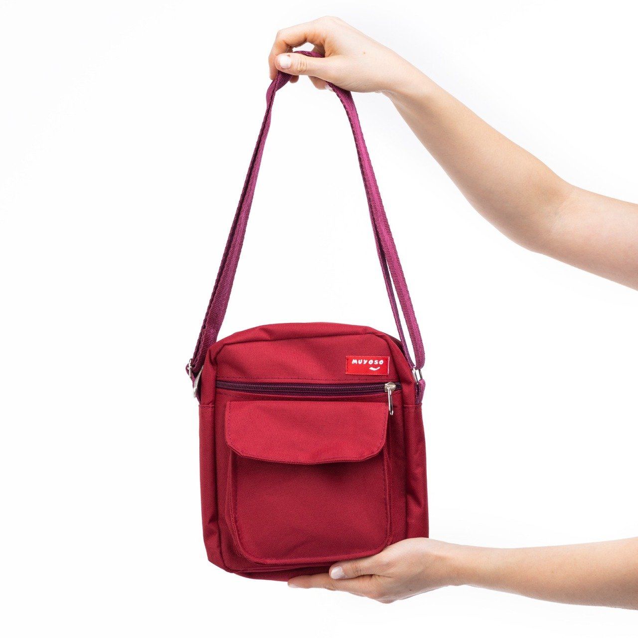 Bordo Muyoso Bag Fermuarli Cepli