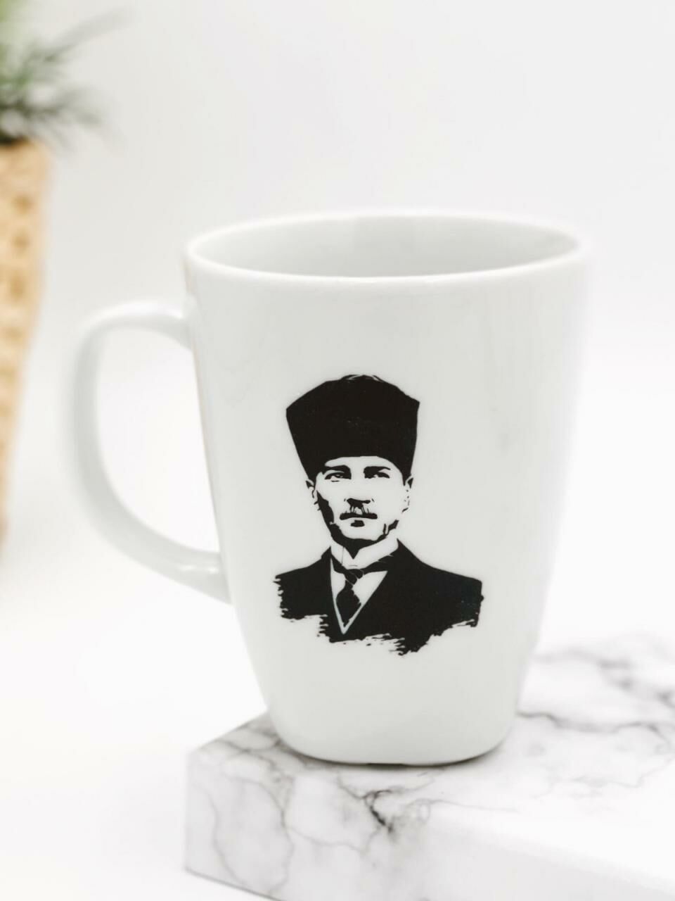 Atatürk Baskılı Kupa Beyaz