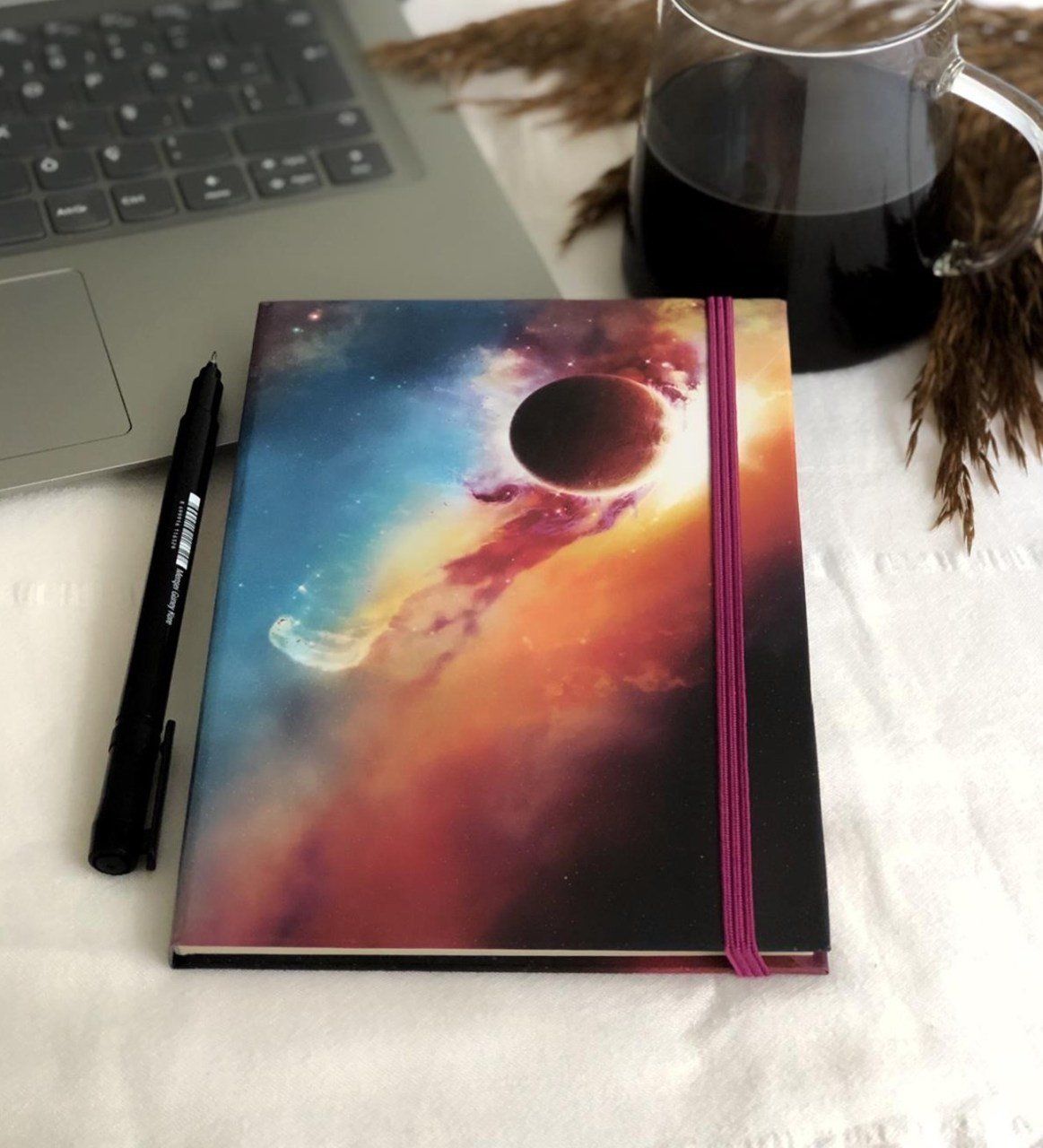 Space Tasarımlı Lastikli Defter