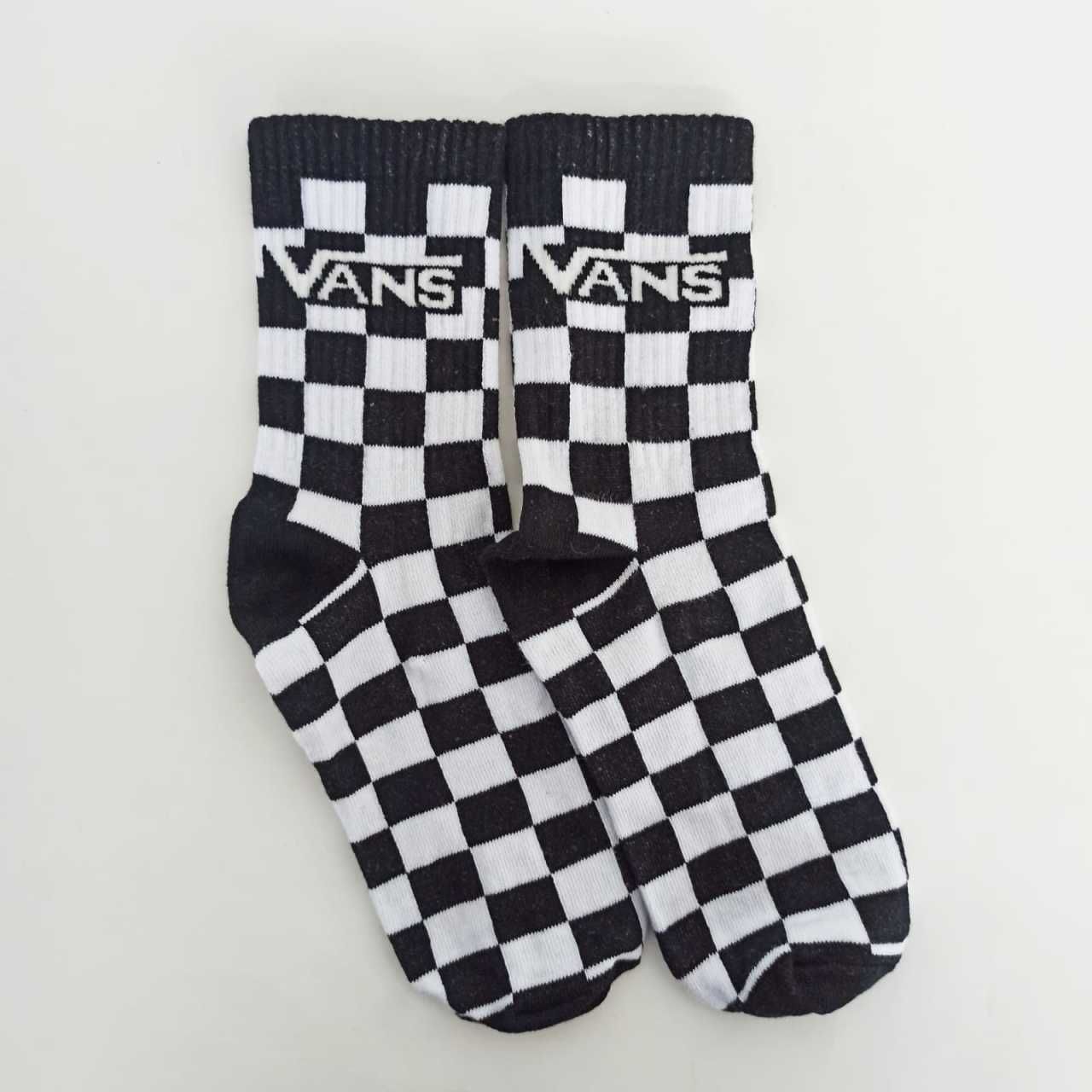 Vans Siyah Beyaz Damalı Çorap