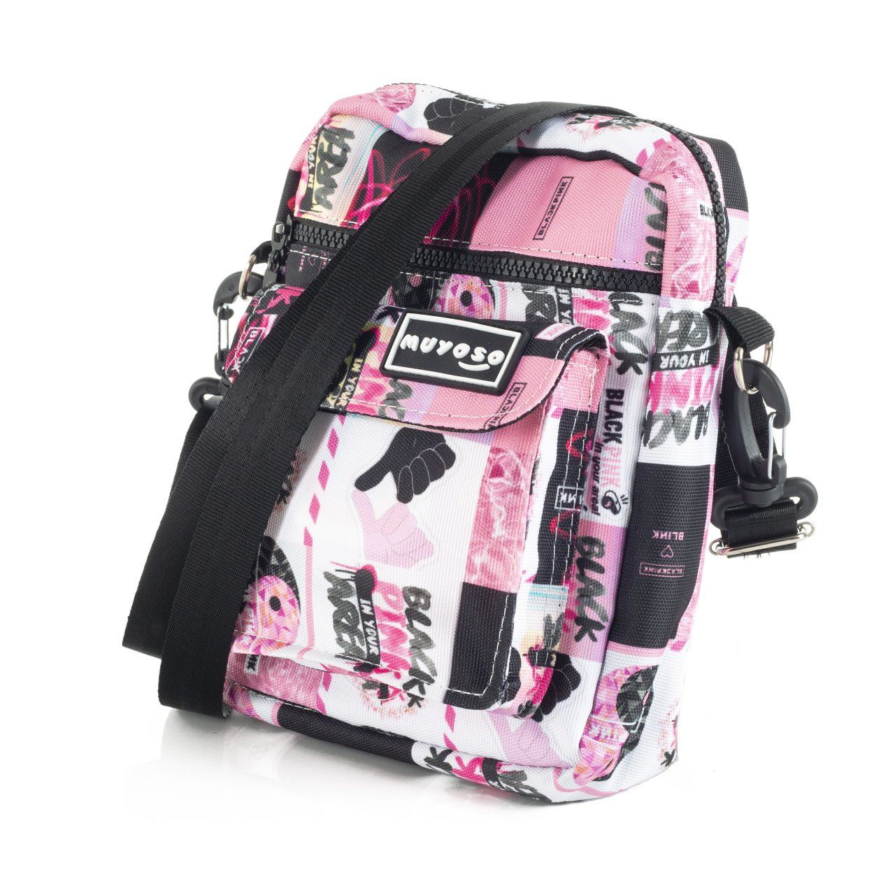 Black Pink Muyoso Bag Fermuarli Cepli