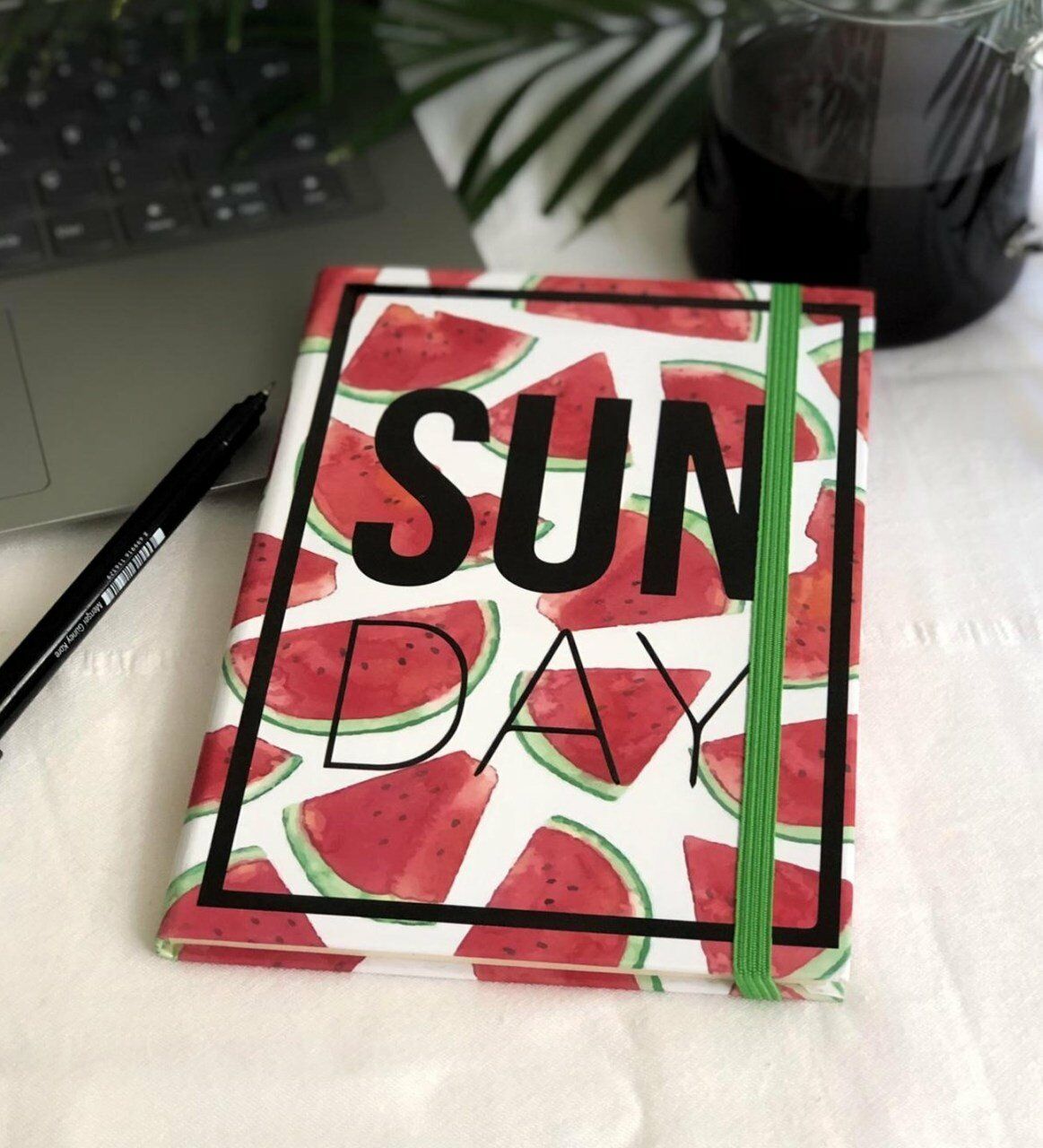 Sun Day Tasarımlı Lastikli Defter