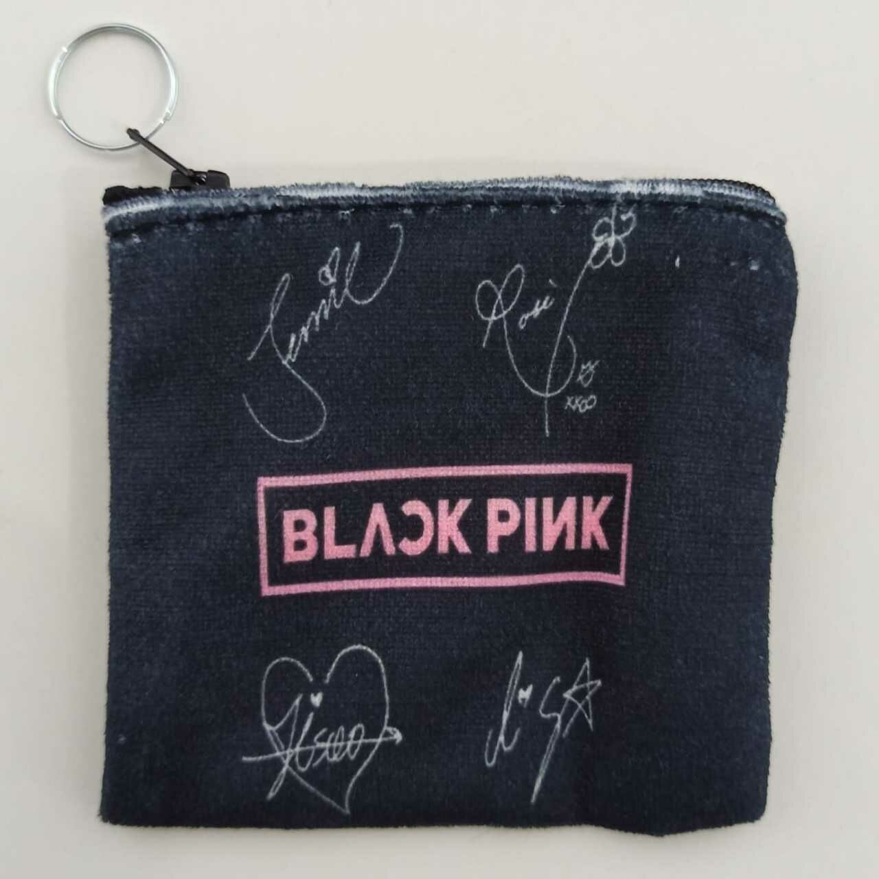 Black Pink İmza Desenli Bozuk Paralık