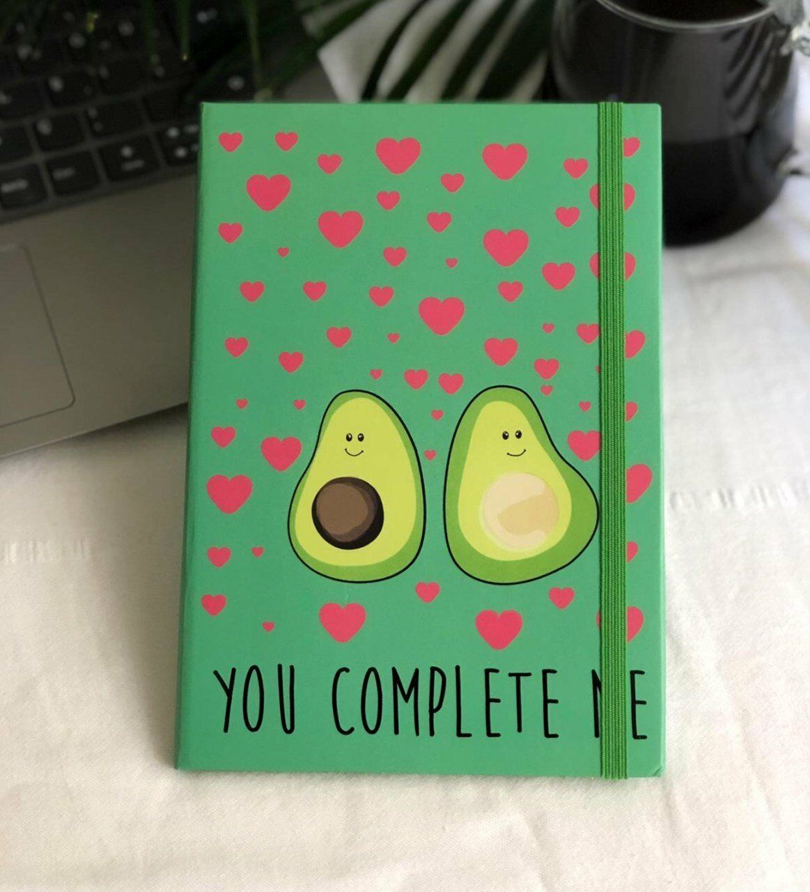 You Complete Me Tasarımlı Lastikli Defter