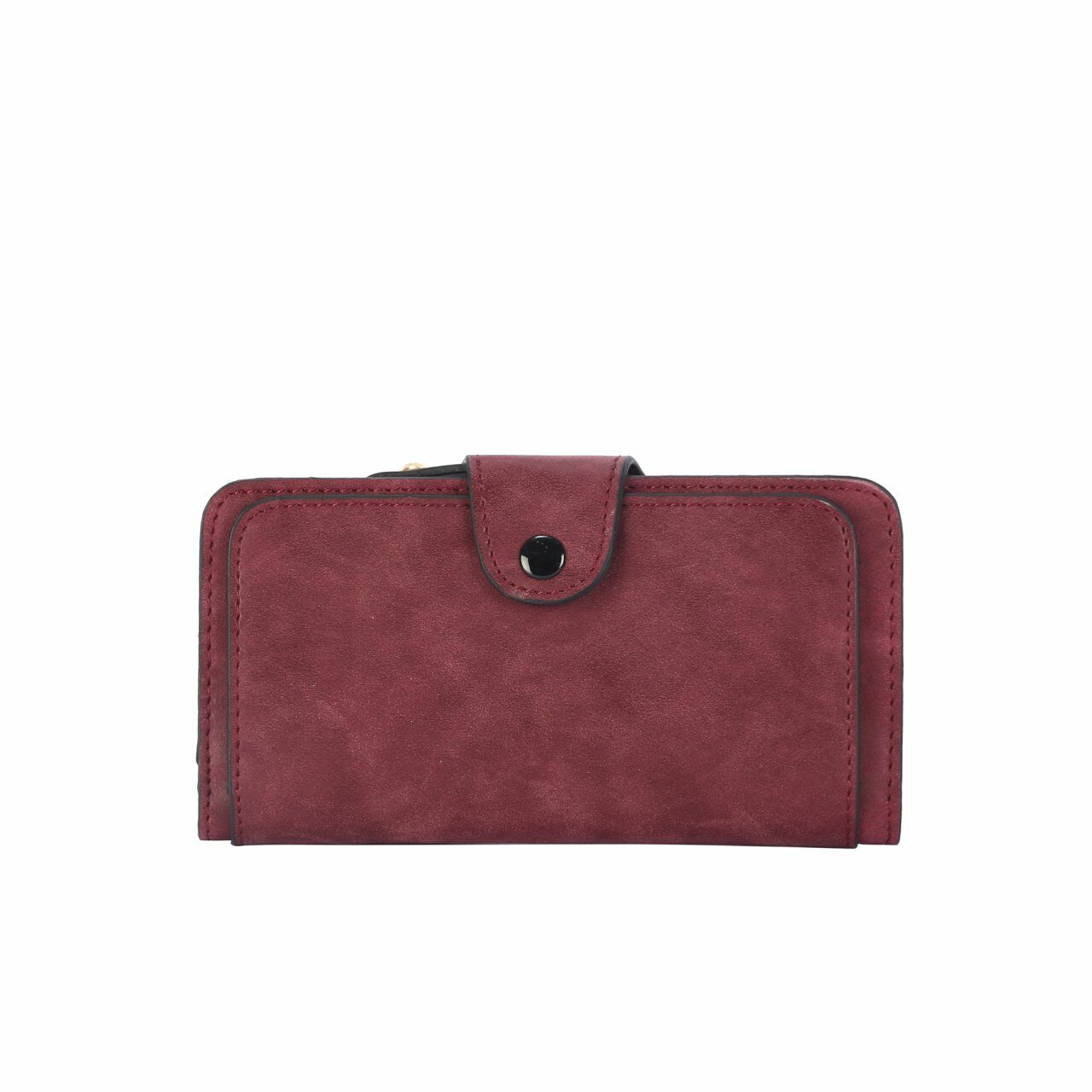 Bordo Unisex Nubuk Cüzdan