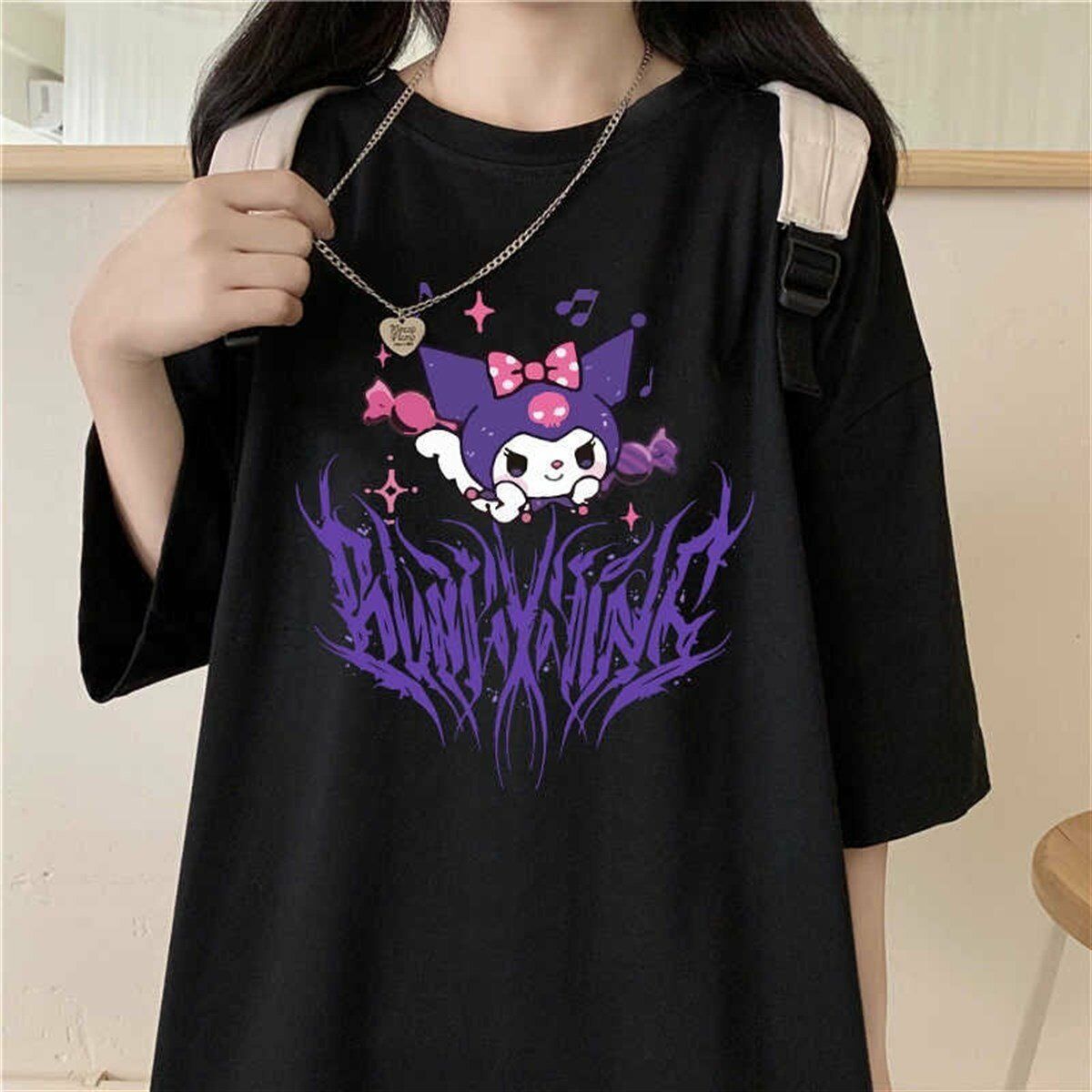 Harajuku Kuromi Gotik Unisex Oversize T-shirt