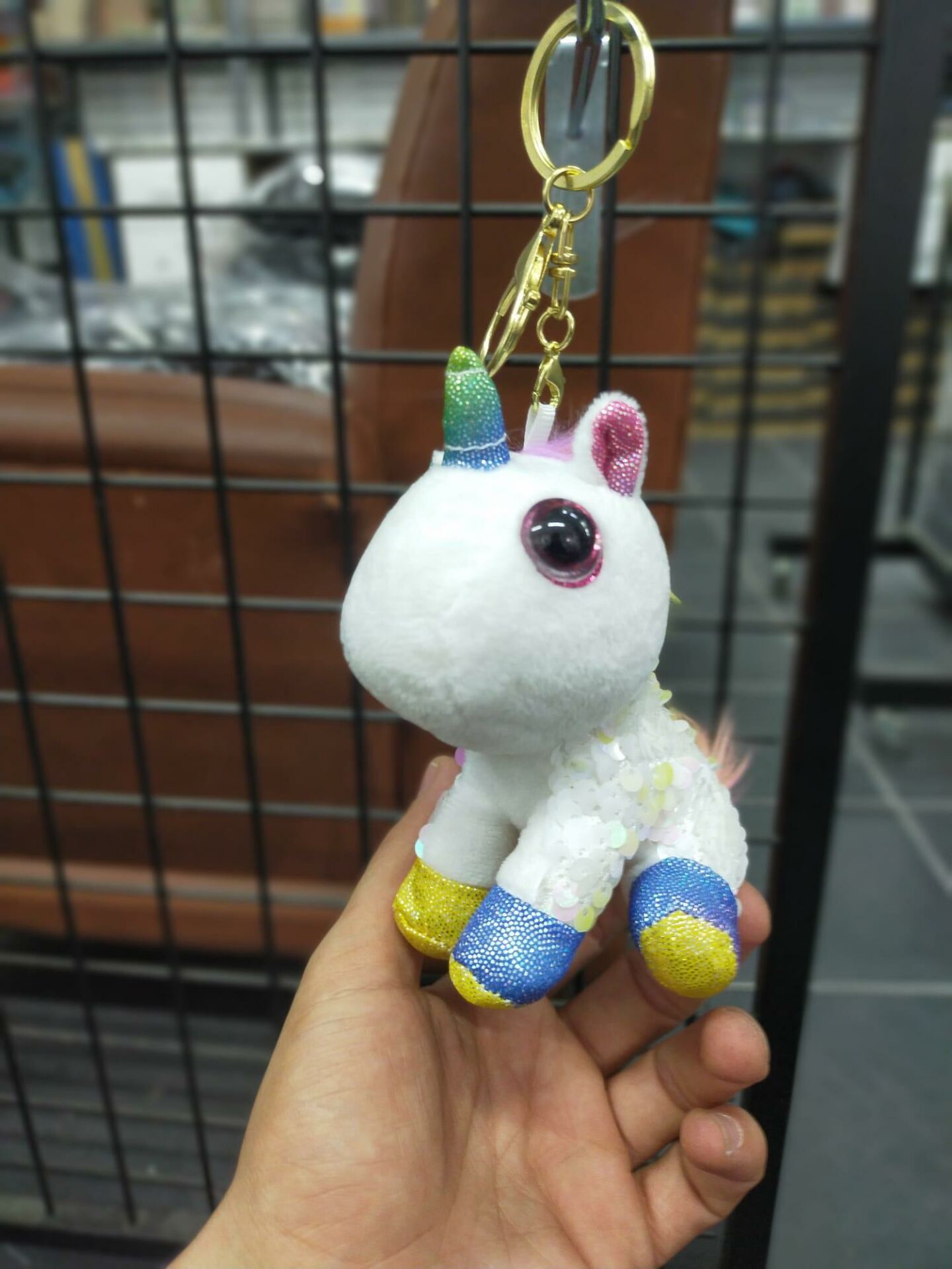 Sevimli Unicorn Peluş Anahtarlık