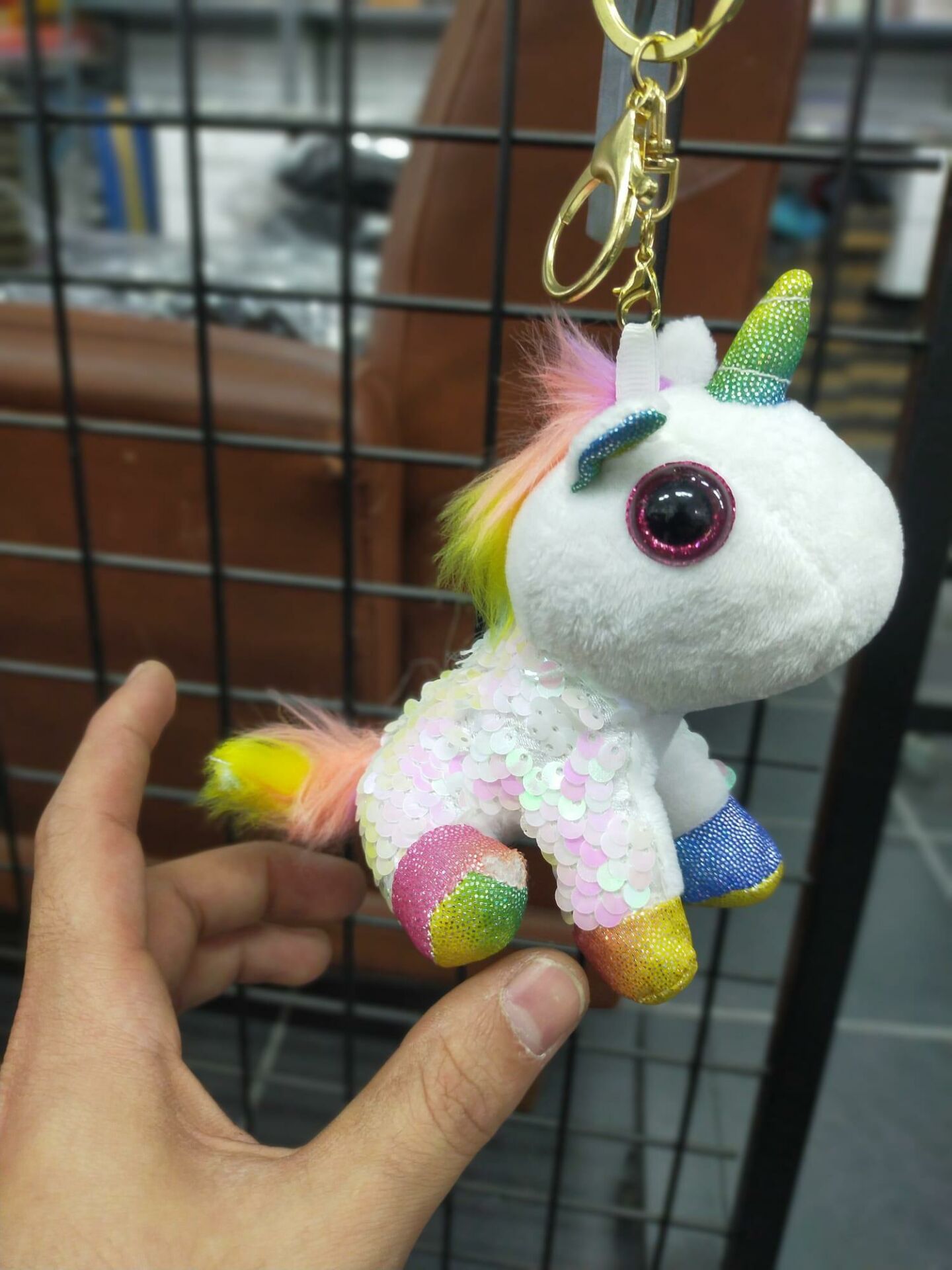 Sevimli Unicorn Peluş Anahtarlık