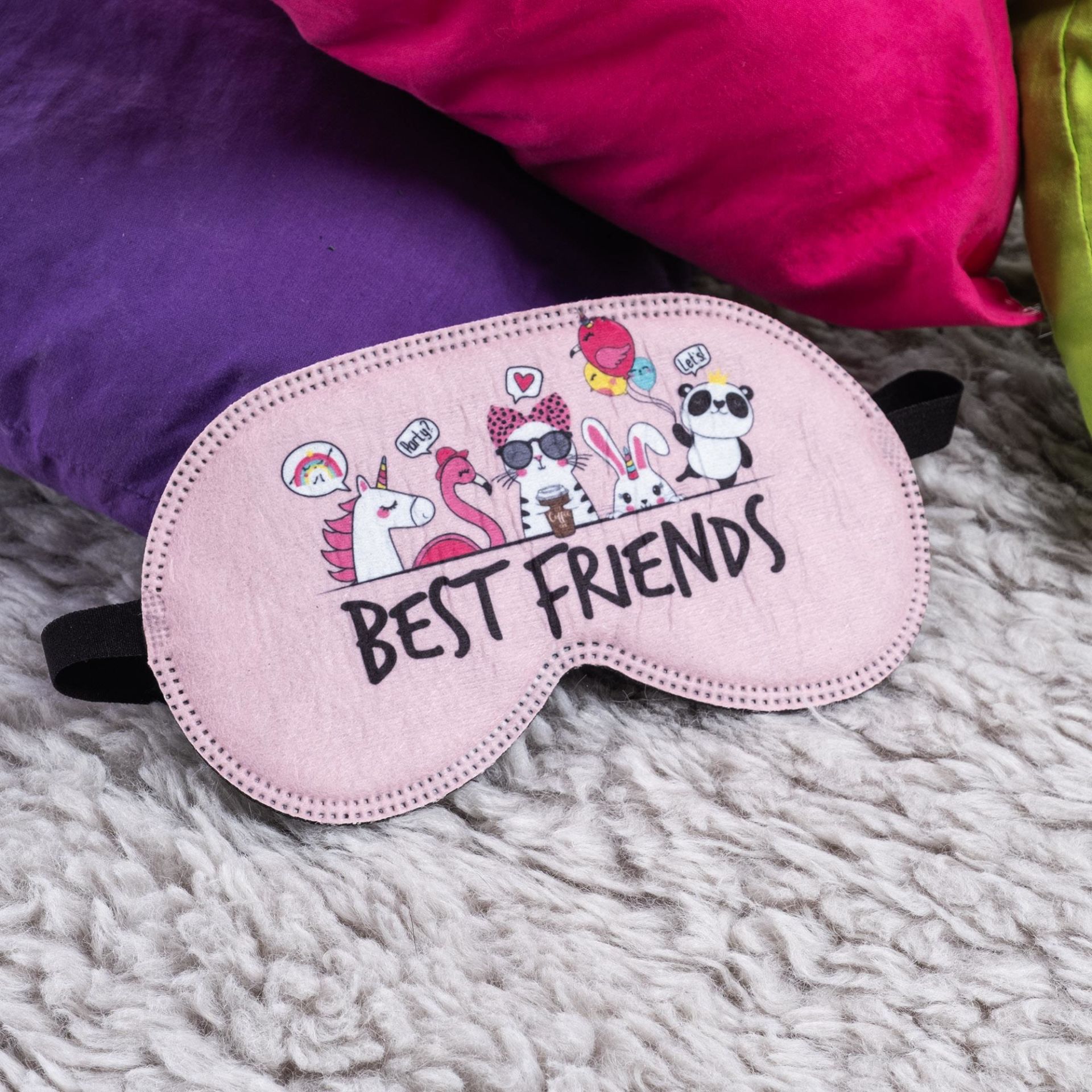 Best Friends Tasarımlı Uyku Bandı