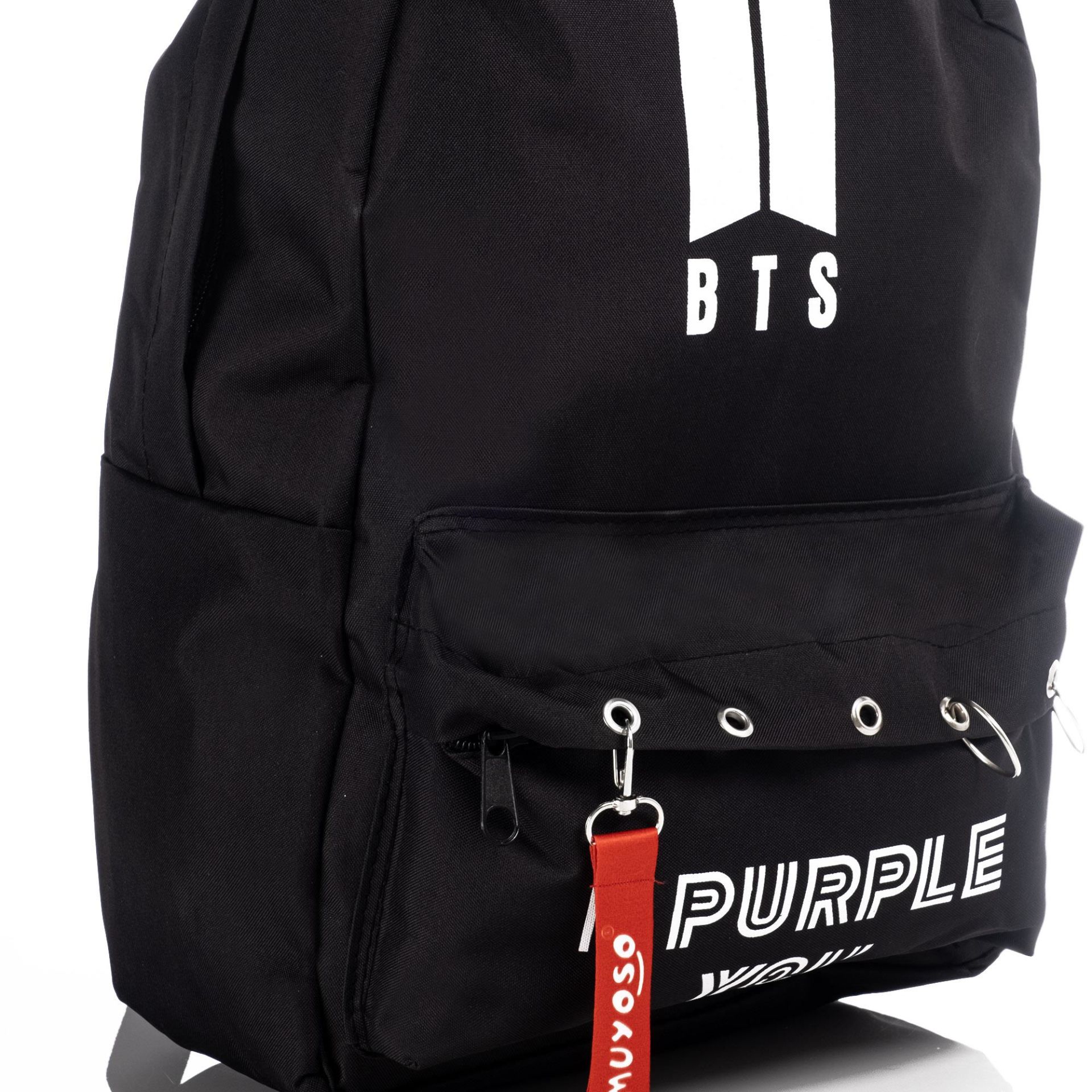 Piercingli Bts Purple You Baskılı Sırt ve Okul Çantası