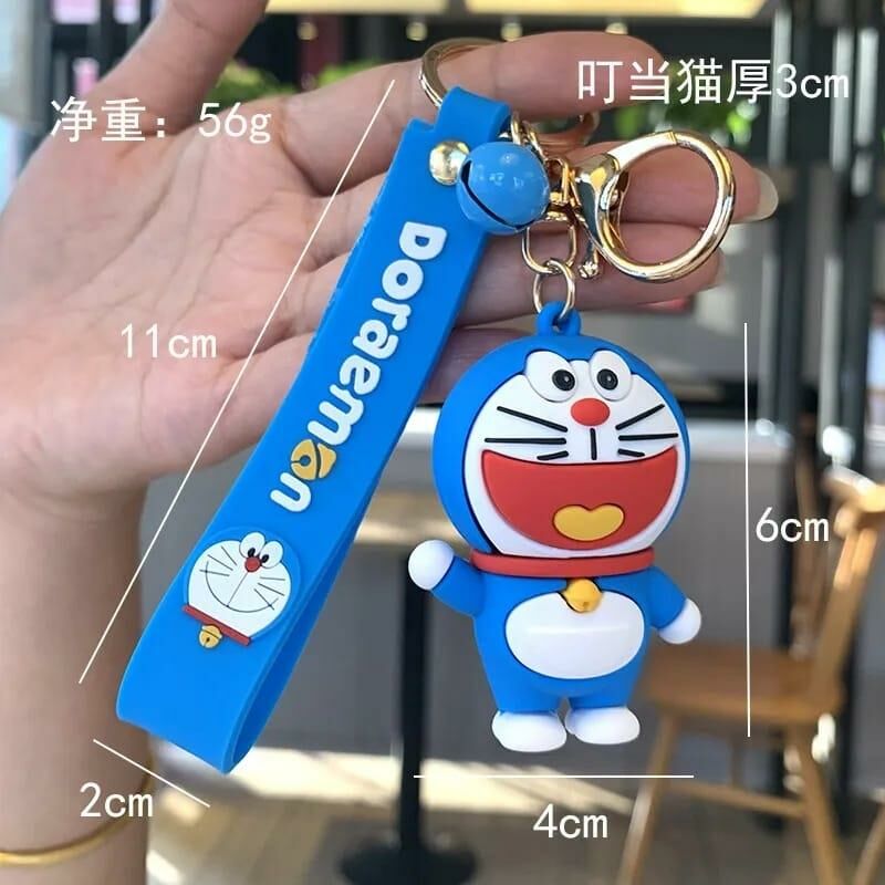 Doraemon Tasarımlı Slikon Anahtarlık