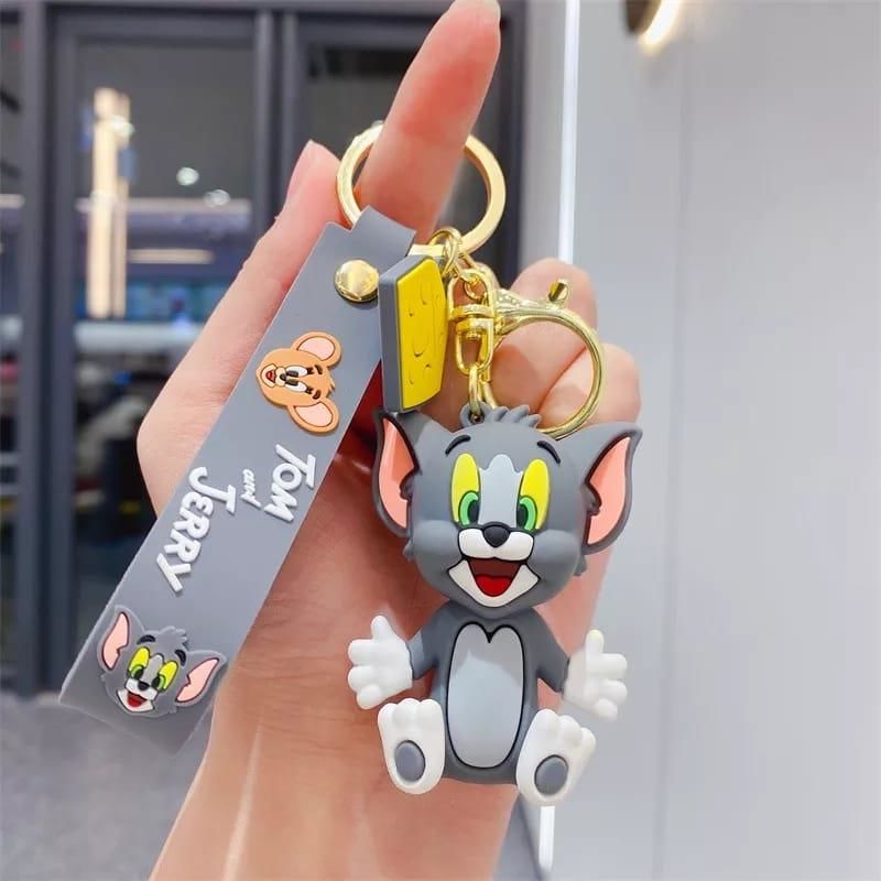 Tom ve Jerry Tom Tasarımlı Silikon Anahtarlık