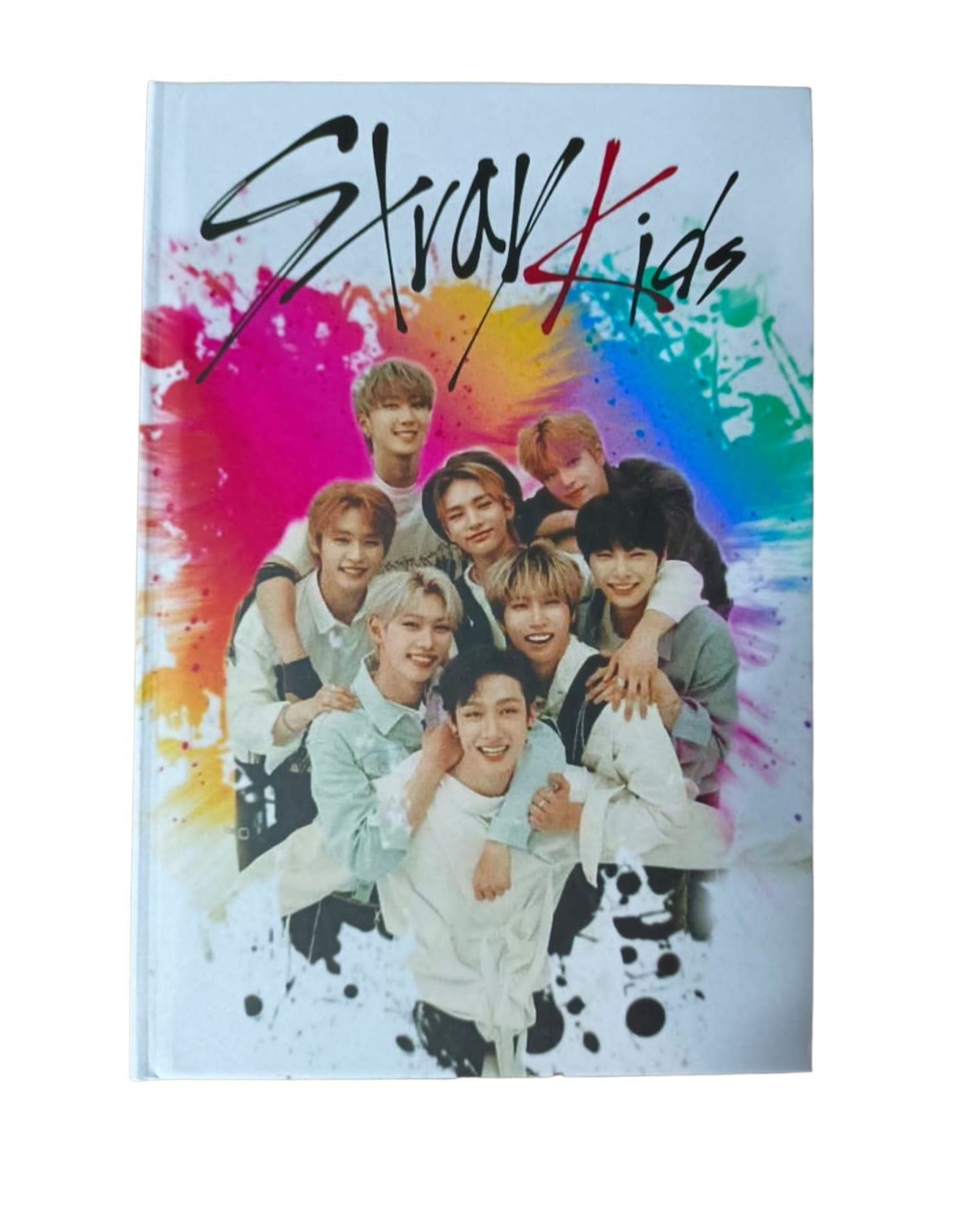 Straykids Tasarımlı Lastikli Defter