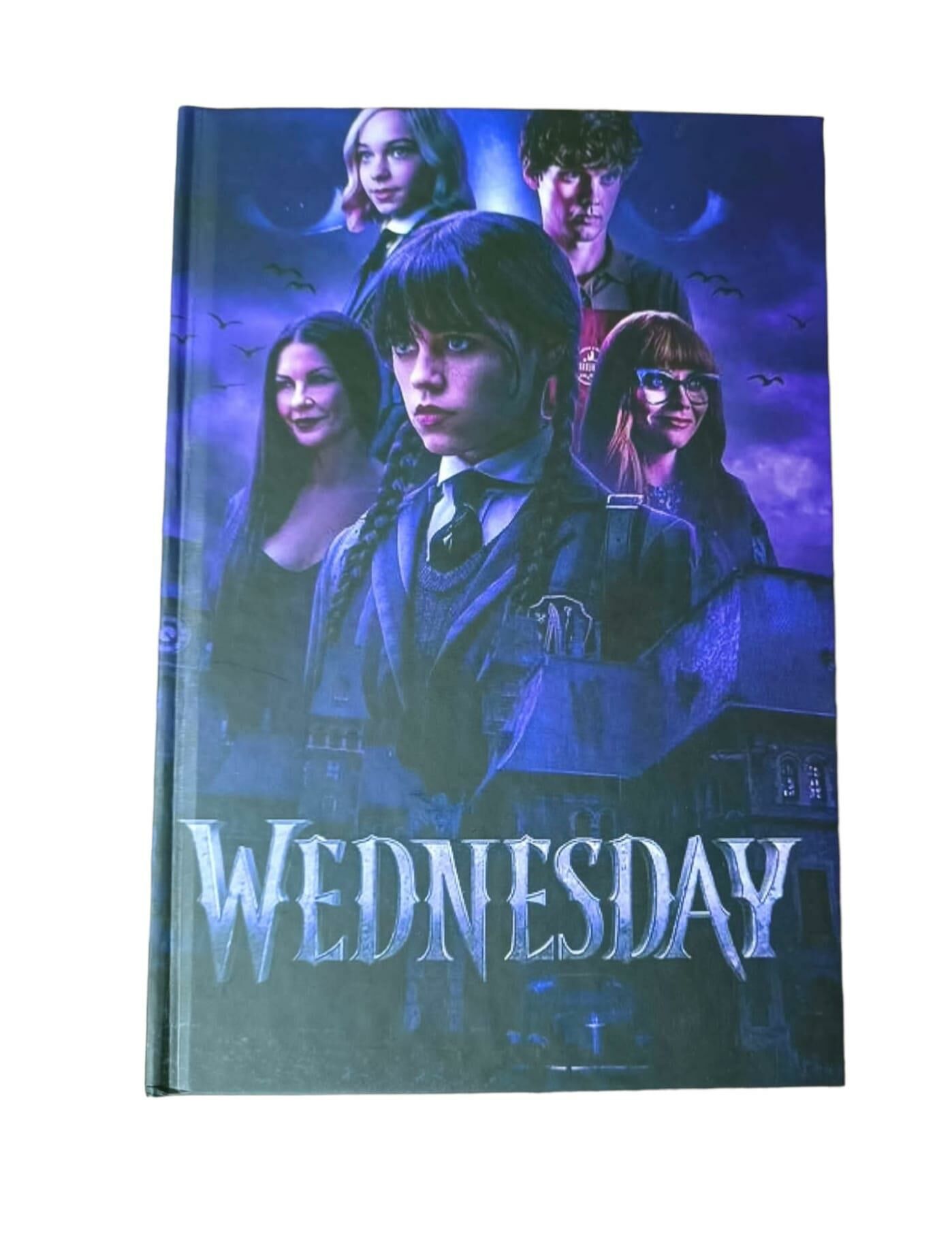 Wednesday Tasarımlı Lastikli Defter