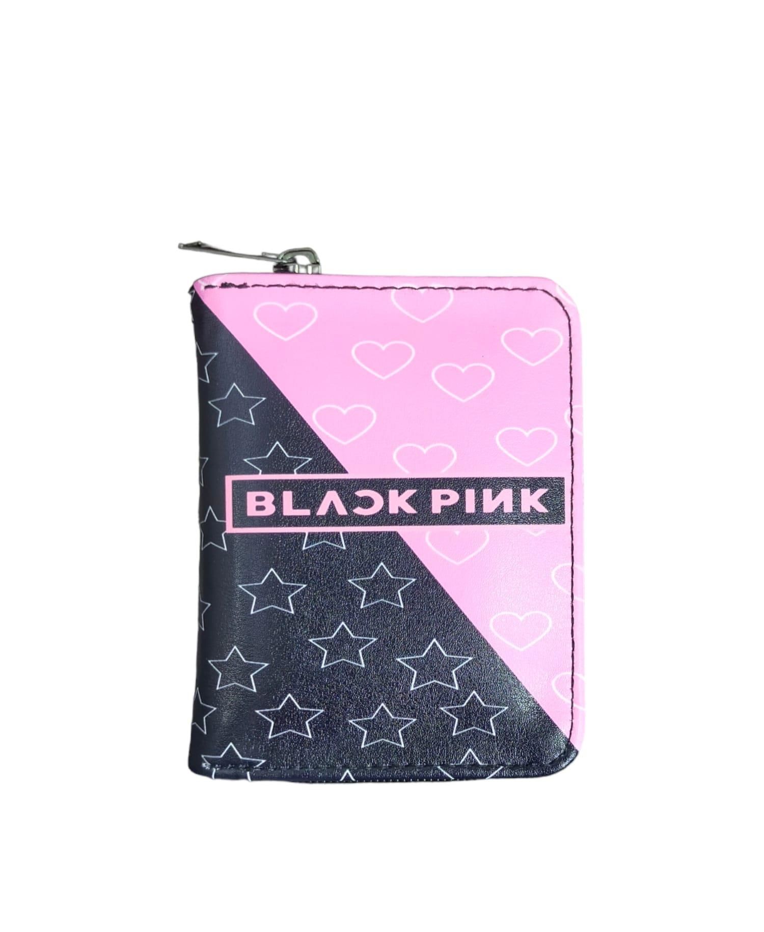 Black Pink Baskılı Cüzdan