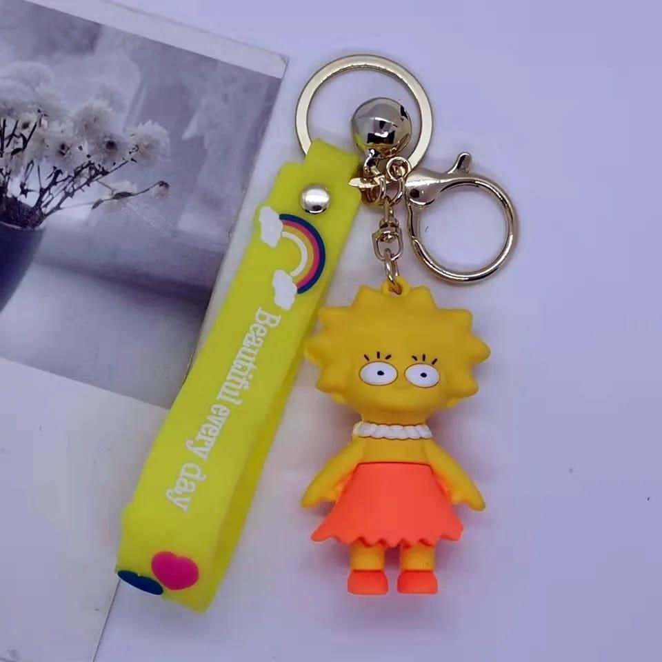 Lisa Simpson Tasarımlı Silikon Anahtarlık