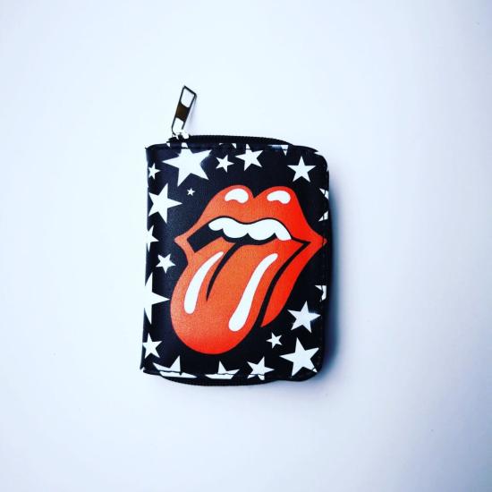 Rolling Stones Yıldız Baskılı Cüzdan