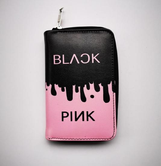 Black Pink Baskılı Cüzdan