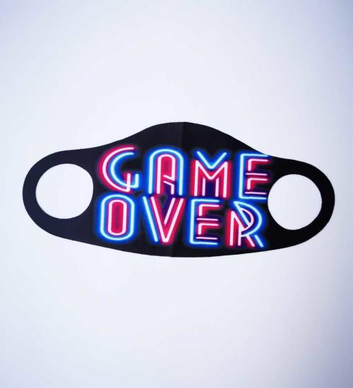 Game Over Baskılı Maske