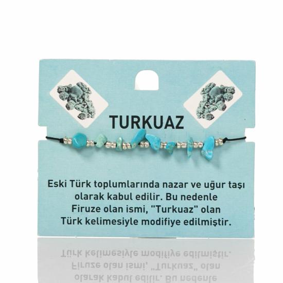 Burç Taşı Bileklik Turkuaz