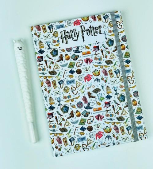 HP Tasarımlı Lastikli Defter