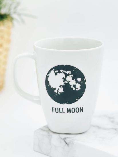 Full Moon Tasarımlı Beyaz Kupa