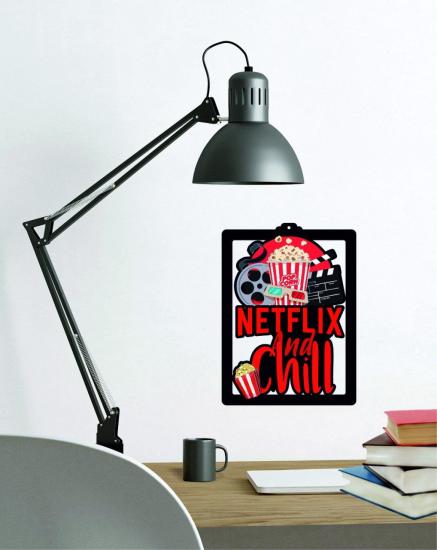 Netflıx and Chill Tasarımlı Duvar Tablosu