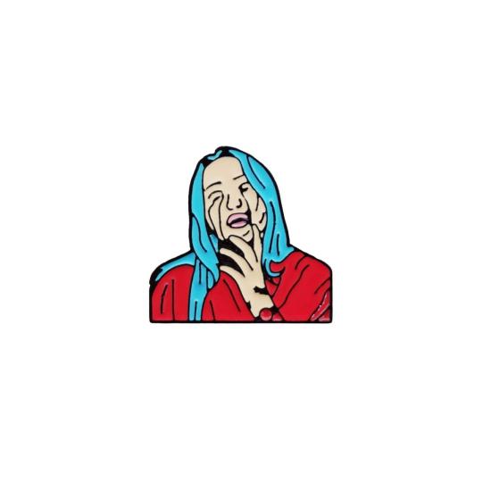 Billie Eilish Tasarımlı Broş