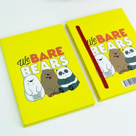 We Bare Bears Tasarımlı Lastikli Defter