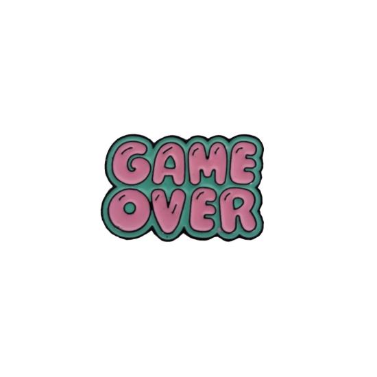 Game Over Tasarımlı Broş