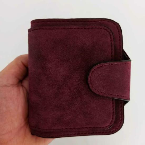 Bordo Nubuk Unisex Cüzdan