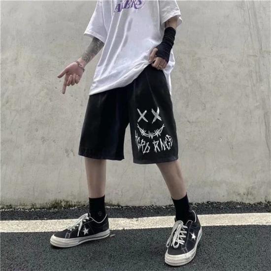 Gothic Harajuku XX Smile Unisex Şort