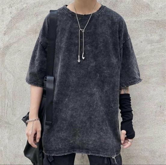 Yıkamalı Basic Oversize Unisex T-shirt