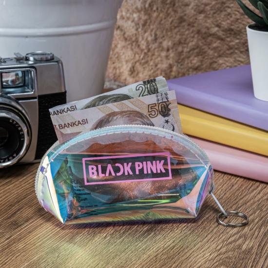 Black Pink Şeffaf Hologram Bozuk Paralık