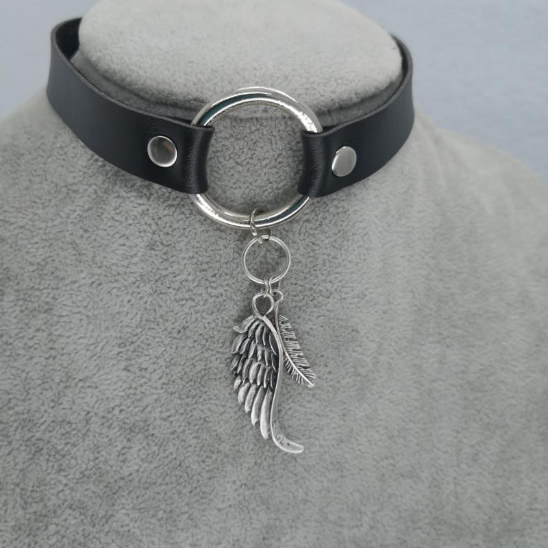 Kanat ve Tüy Choker (Tasma)